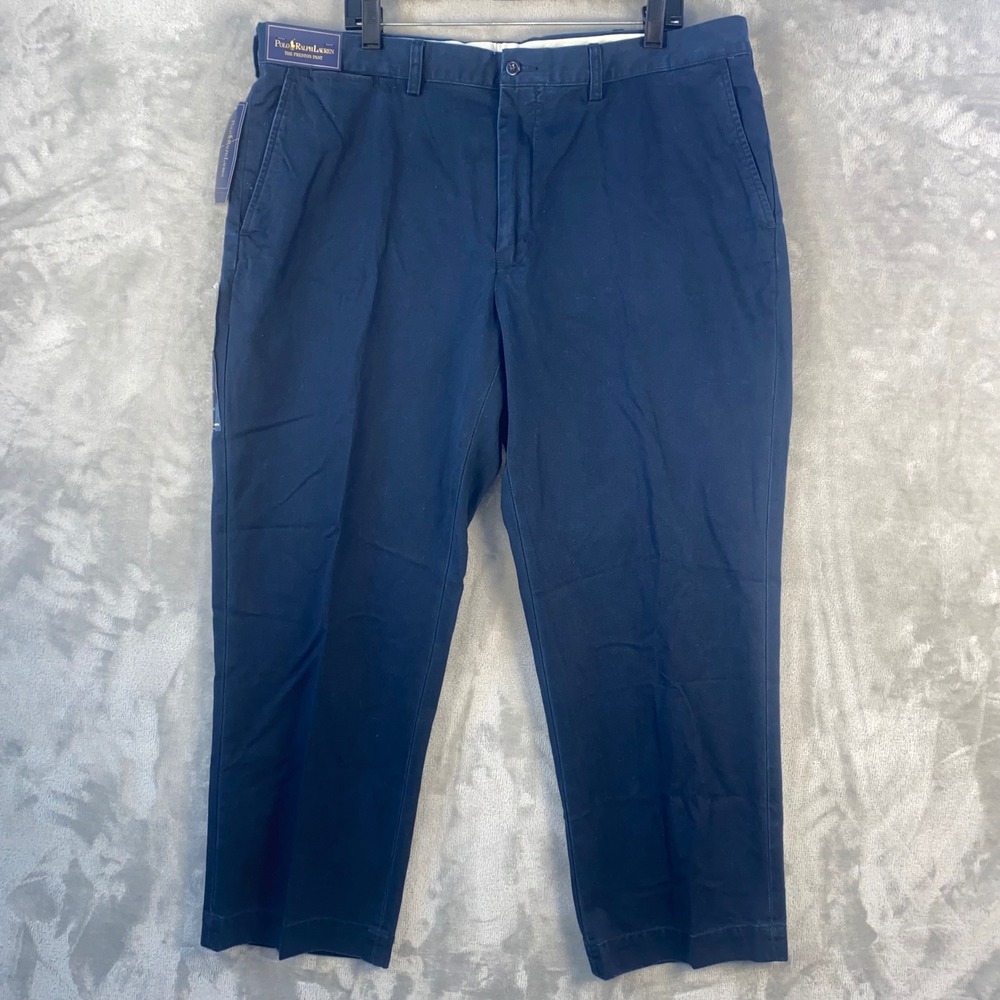 Polo Ralph Lauren‎ Preston Pant Navy Blue Mens Sz 40x29 Straight Fit Cotton NWT